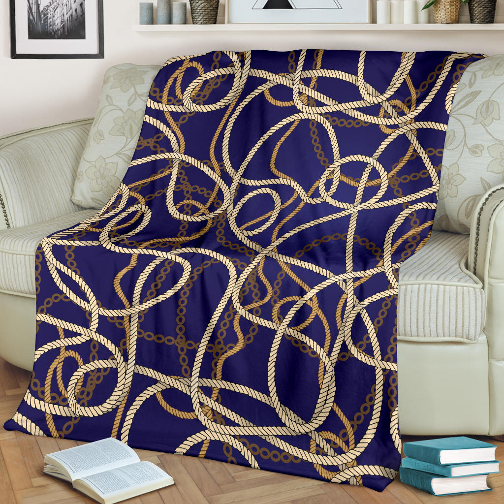 Rope Pattern Print Design A01 Premium Blanket