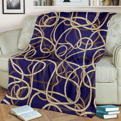 Rope Pattern Print Design A01 Premium Blanket