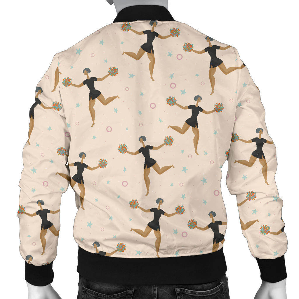 Cheerleader Pattern Print Design 03 Men Bomber Jacket