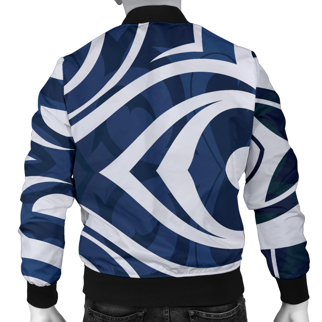Maori Pattern Print Design 01 Men Bomber Jacket