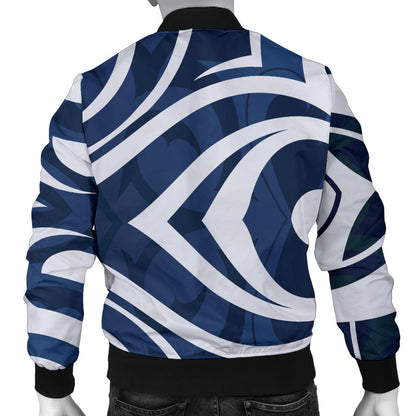 Maori Pattern Print Design 01 Men Bomber Jacket