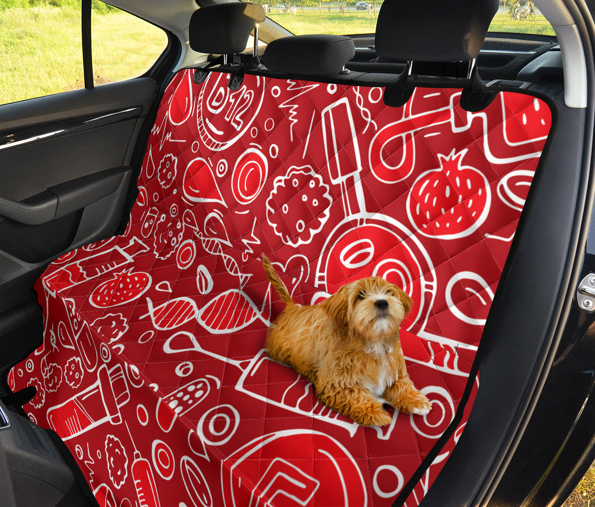 Phlebotomist Pattern Print Design A02 Rear Dog Car Seat Cover Hammock