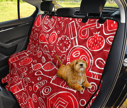 Phlebotomist Pattern Print Design A02 Rear Dog Car Seat Cover Hammock