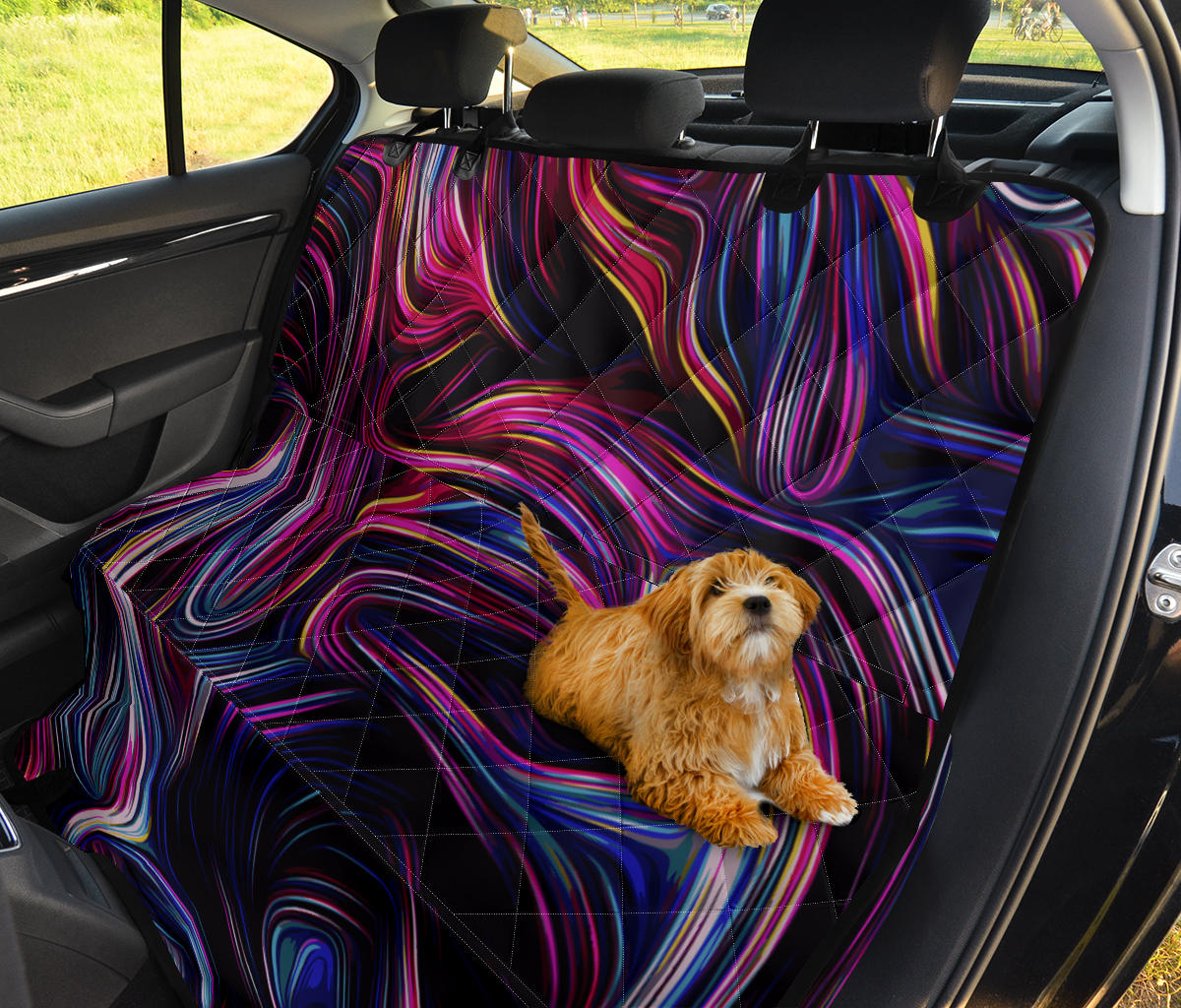 Liquid Pattern Print Design 01 Rear Dog Car Seat Cover Hammock