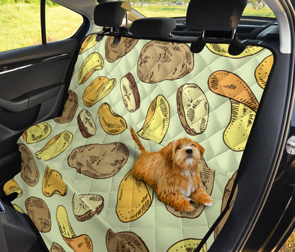 Potato Pattern Print Design A03 Rear Dog Car Seat Cover Hammock