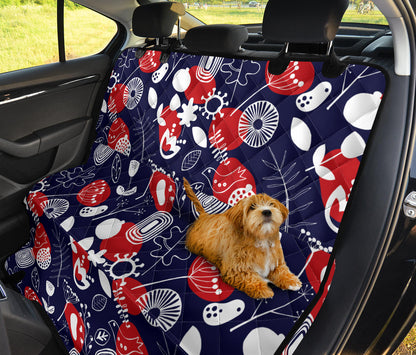 Nordic Pattern Print Design A02 Rear Dog Car Seat Cover Hammock