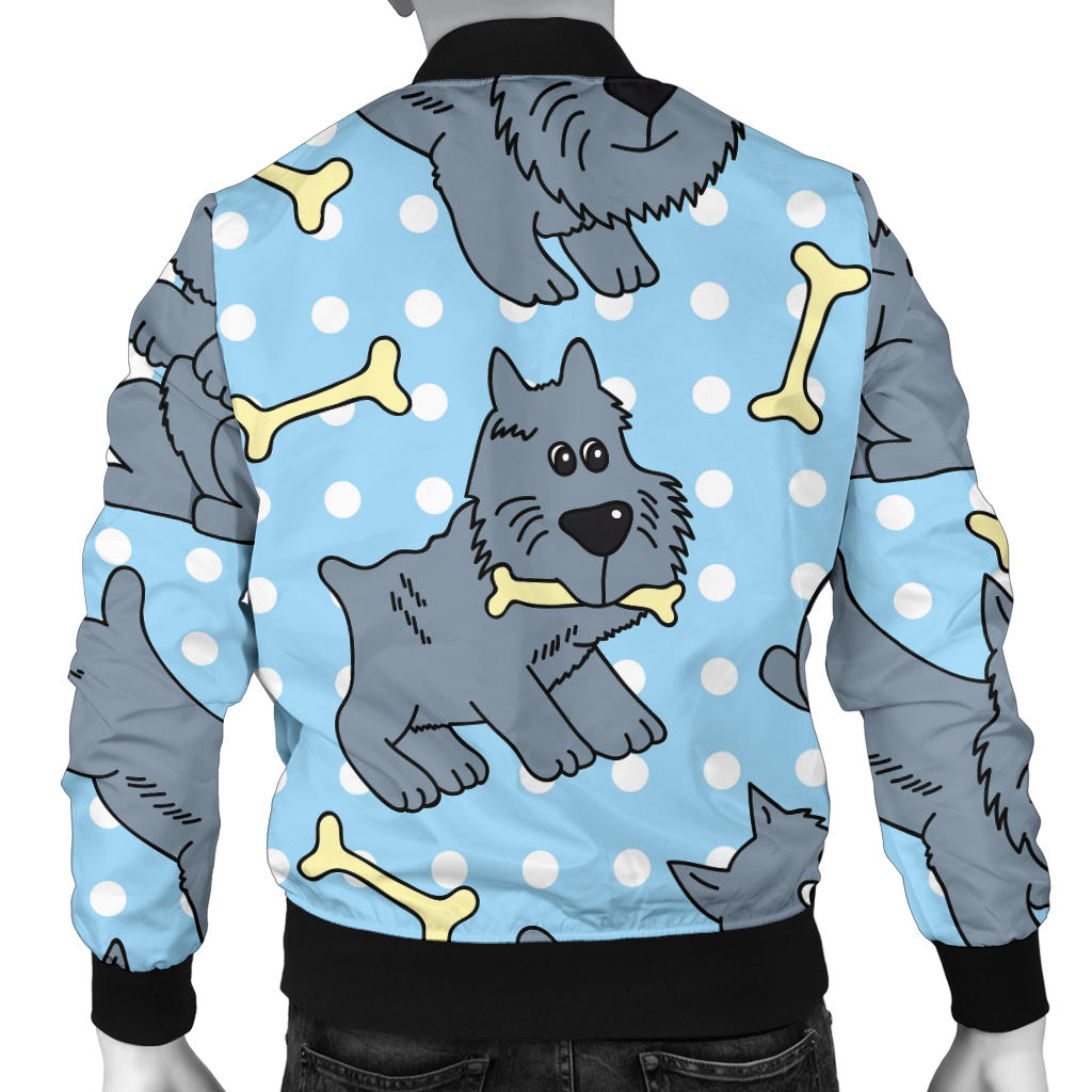 Schnauzers Pattern Print Design A02 Men Bomber Jacket