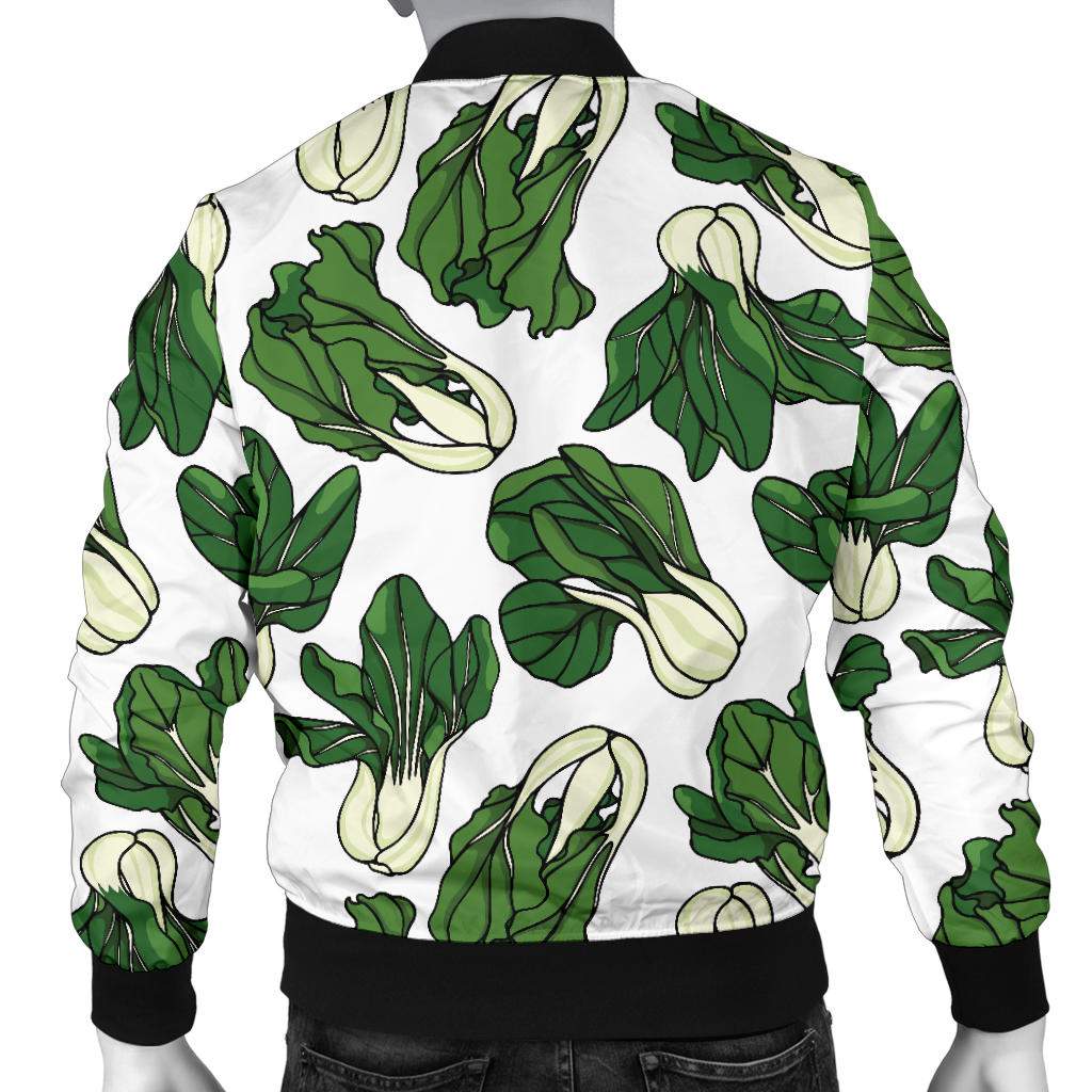 Bok Choy Pattern Print Design 02 Men Bomber Jacket