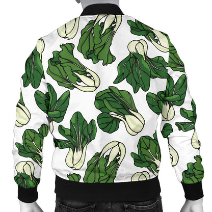 Bok Choy Pattern Print Design 02 Men Bomber Jacket