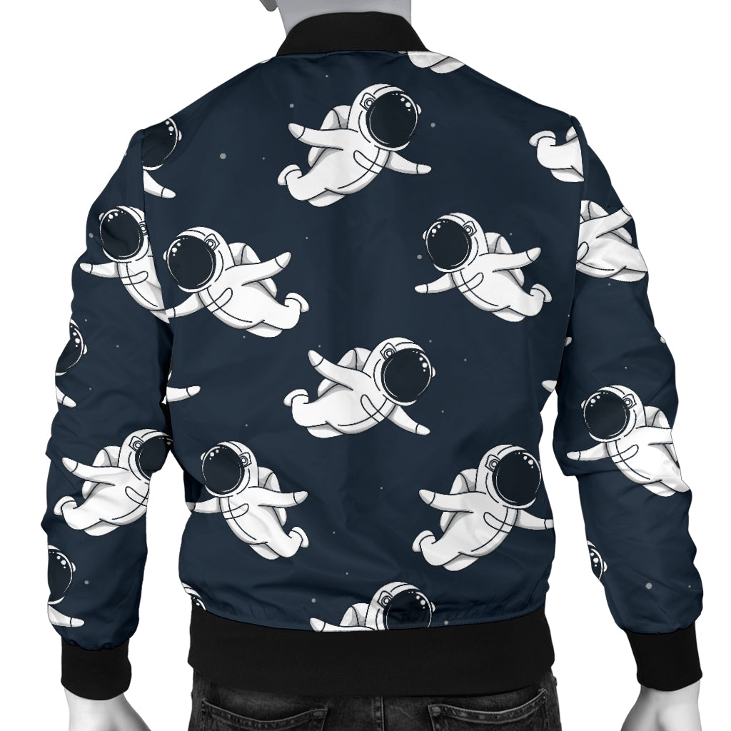 Astronaut Pattern Print Design 02 Men Bomber Jacket