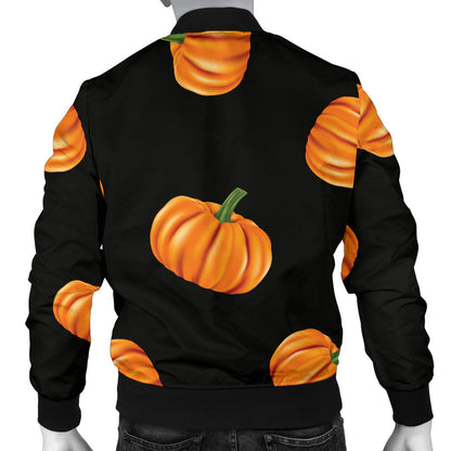 Pumpkin Pattern Print Design A05 Men Bomber Jacket