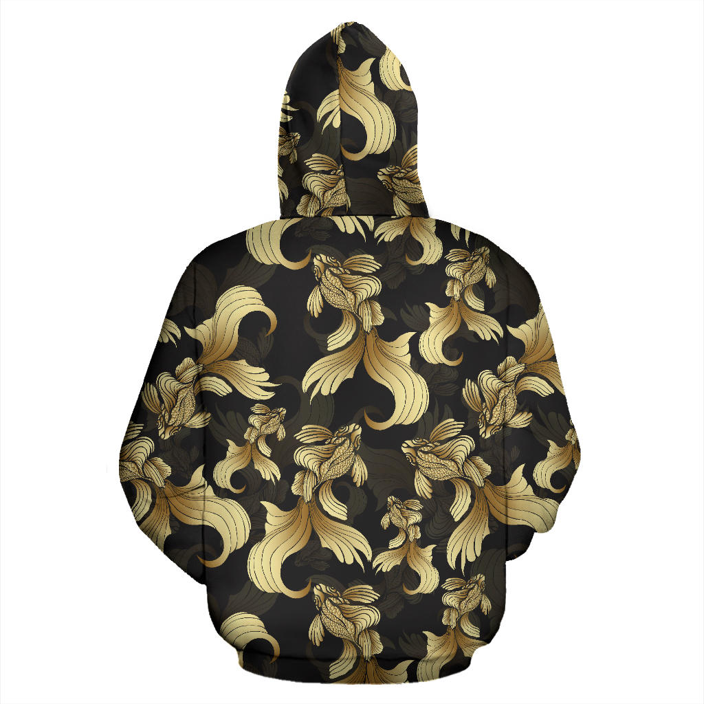 Goldfish Pattern Print Design 02 Pullover Hoodie