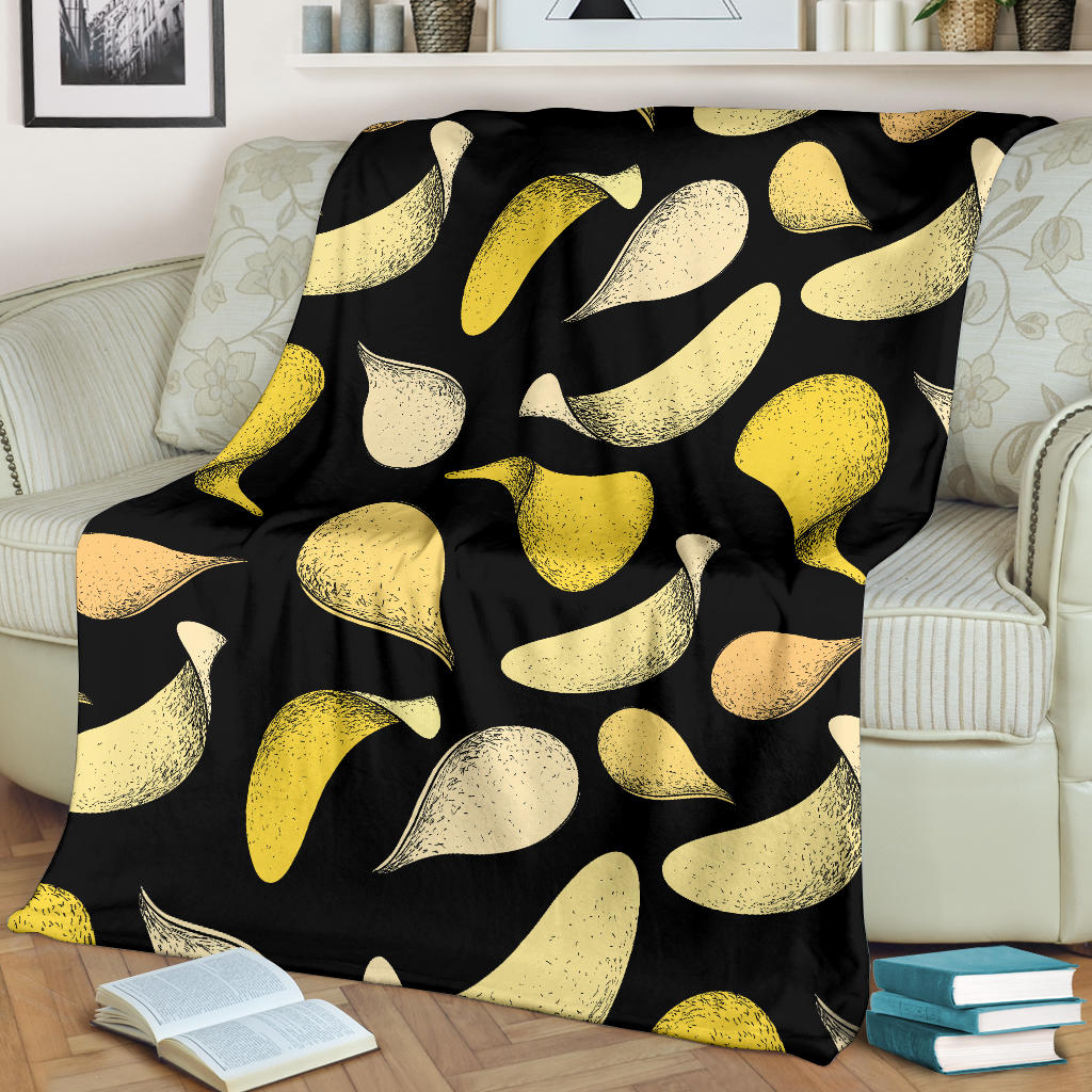 Potato Pattern Print Design A02 Premium Blanket
