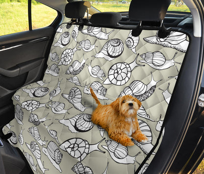 Snail Pattern Print Design 03 Rear Dog Car Seat Cover Hammock