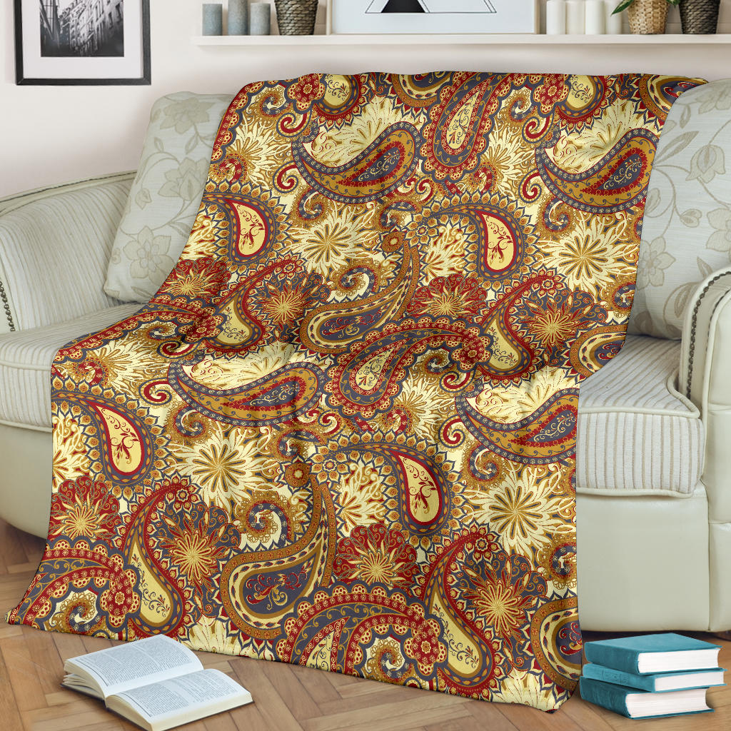Boho Pattern Print Design 08 Premium Blanket