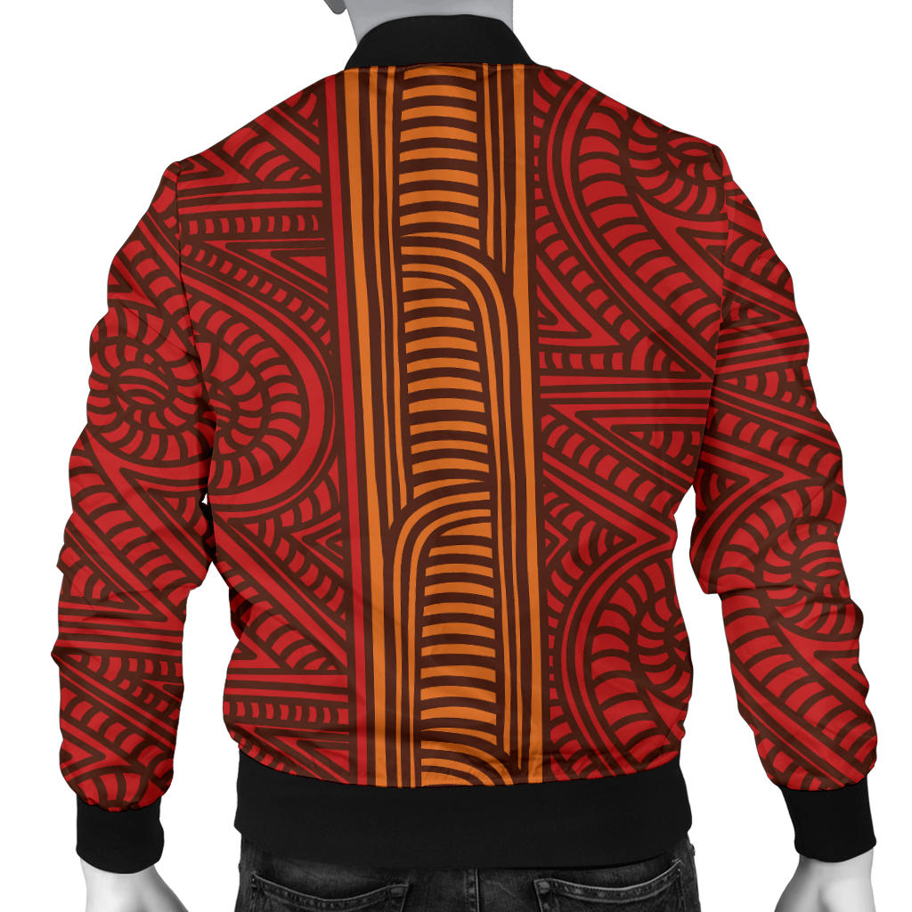 Maori Pattern Print Design 05 Men Bomber Jacket