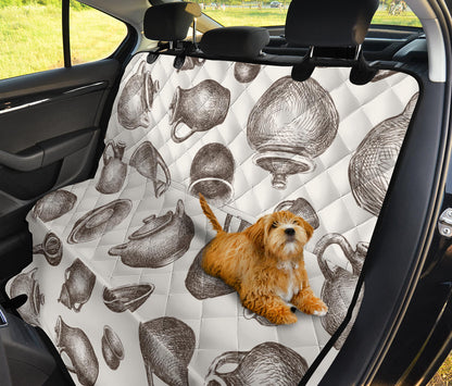 Pottery Pattern Print Design A01 Rear Dog Car Seat Cover Hammock