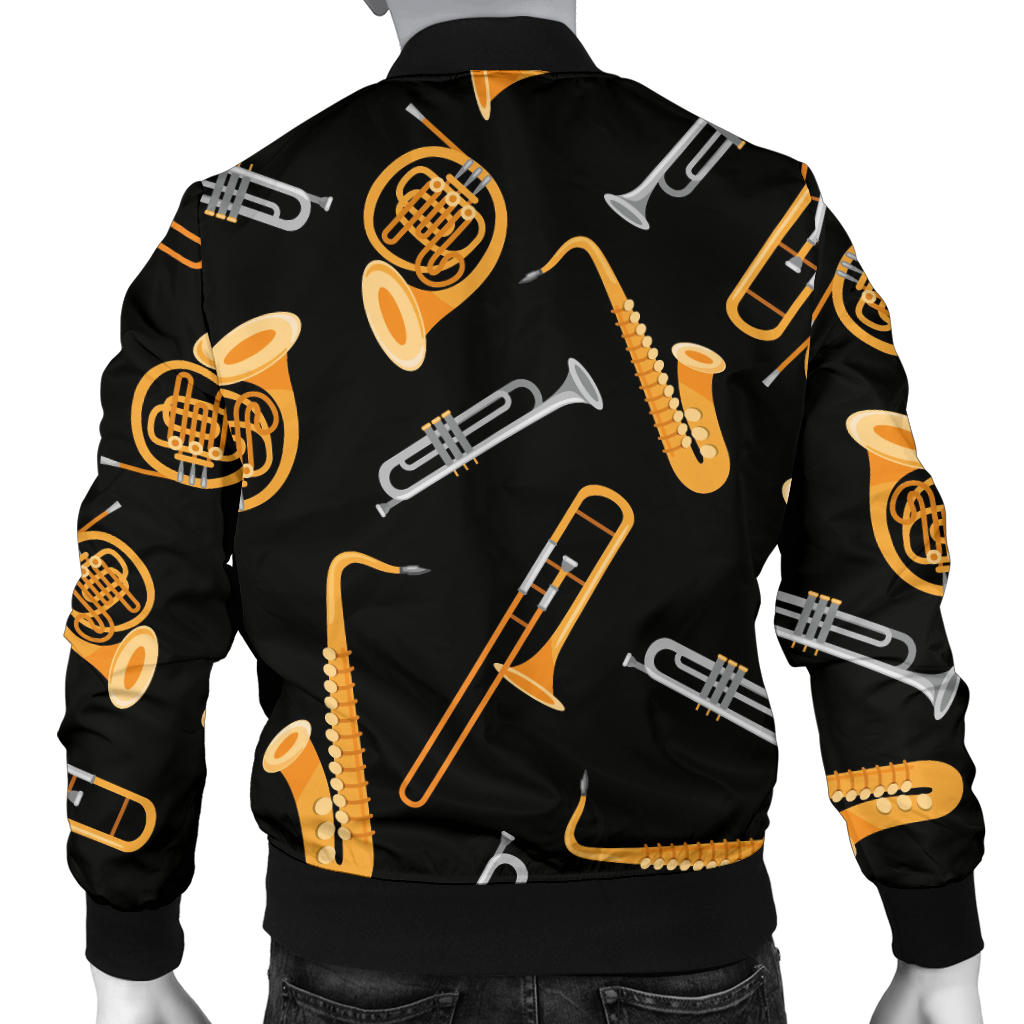 Jazz Pattern Print Design 01 Men Bomber Jacket