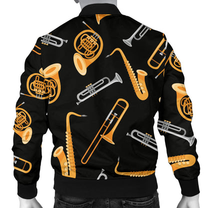 Jazz Pattern Print Design 01 Men Bomber Jacket