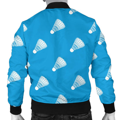 Badminton Ball Pattern Print Design 08 Men Bomber Jacket