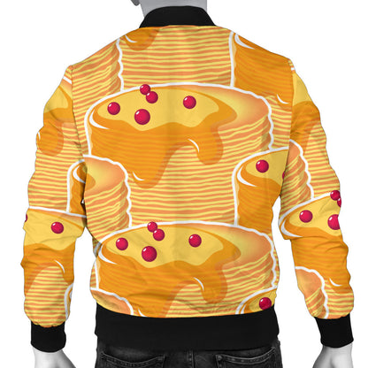 Pancake Pattern Print Design A04 Men Bomber Jacket