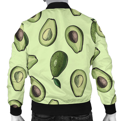 Avocado Pattern Print Design 02 Men Bomber Jacket