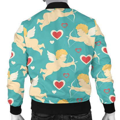 Cupid Pattern Print Design 01 Men Bomber Jacket