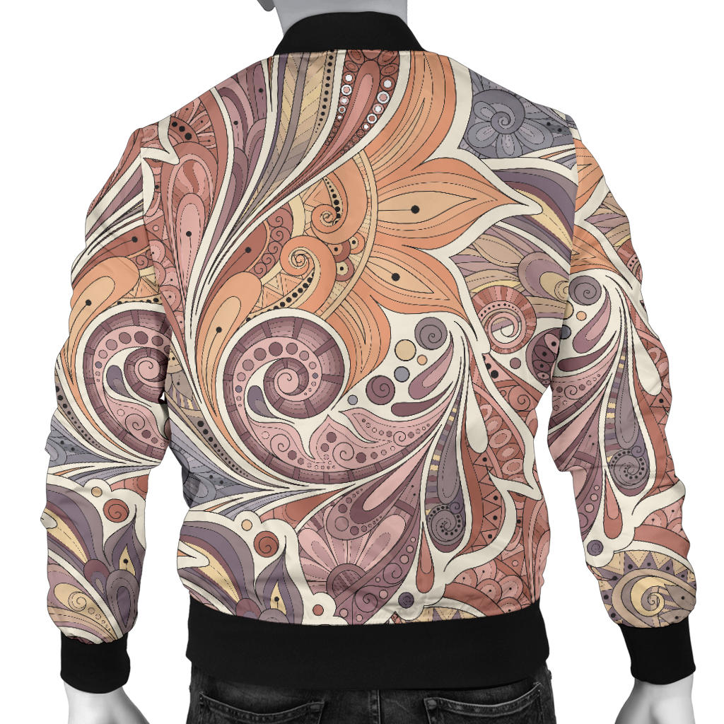 Boho Pattern Print Design 03 Men Bomber Jacket