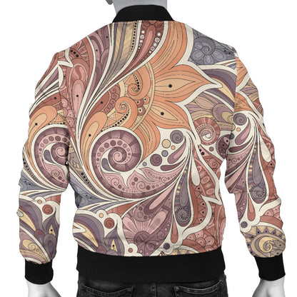 Boho Pattern Print Design 03 Men Bomber Jacket
