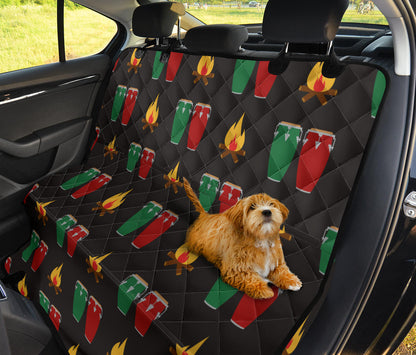 Conga Pattern Print Design 01 Rear Dog Car Seat Cover Hammock