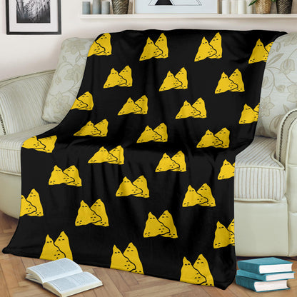 Nachos Pattern Print Design A02 Premium Blanket