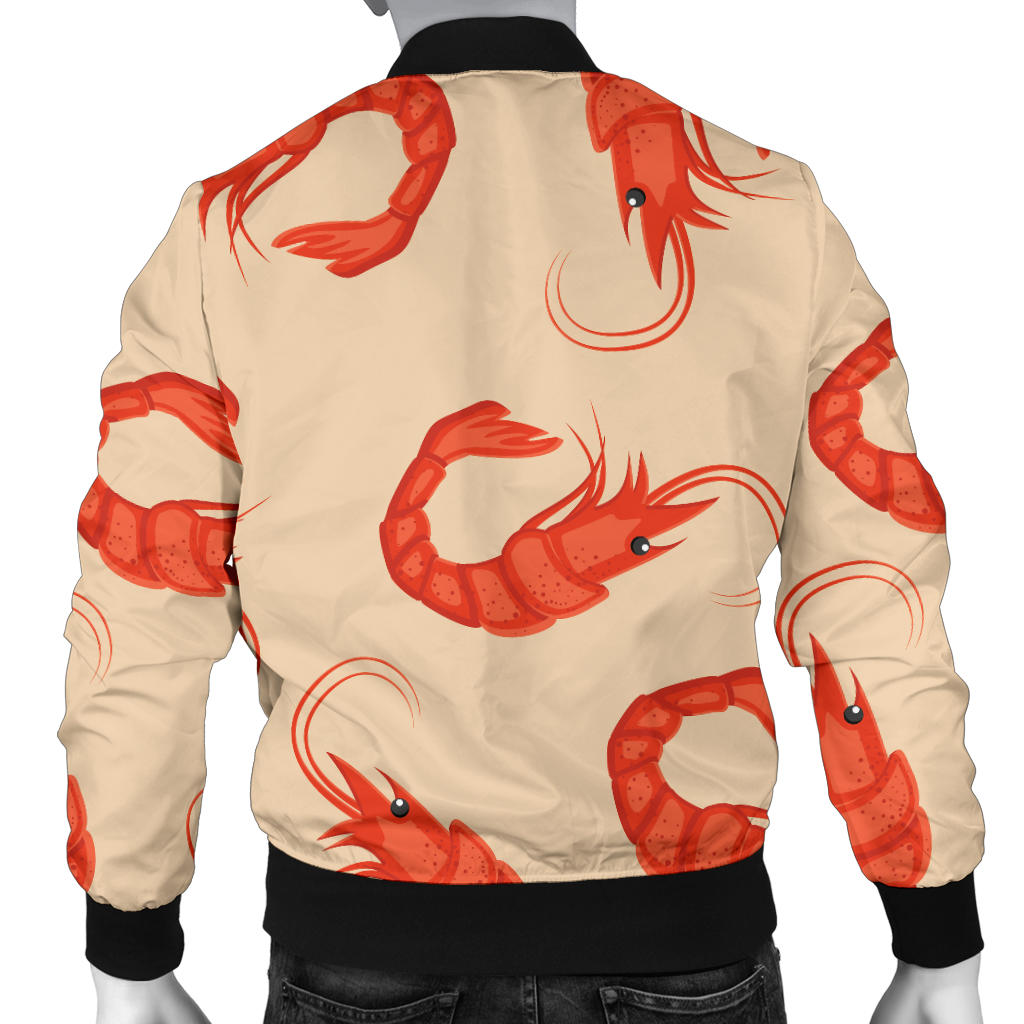 Prawn Pattern Print Design 02 Men Bomber Jacket
