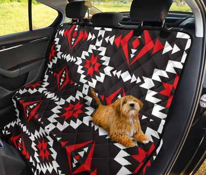 Navajo Pattern Print Design A02 Rear Dog Car Seat Cover Hammock