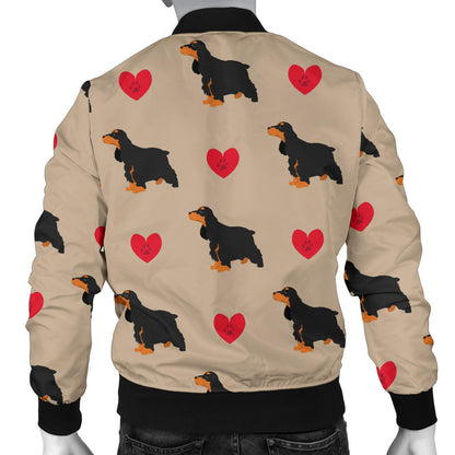 Cocker Pattern Print Design 02 Men Bomber Jacket