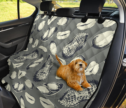 Peanut Pattern Print Design A01 Rear Dog Car Seat Cover Hammock