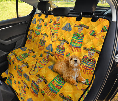 Maracas Mexican Style Pattern Print Design 02 Rear Dog Car Seat Cover Hammock