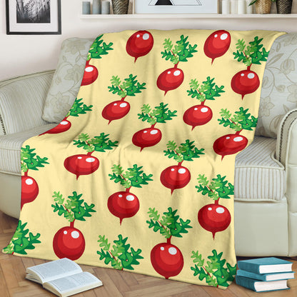 Radish Pattern Print Design A02 Premium Blanket