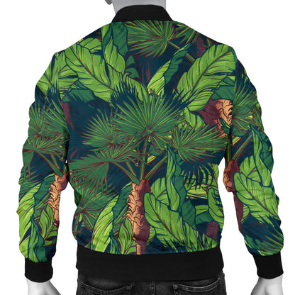 Rainforest Pattern Print Design A01 Men Bomber Jacket