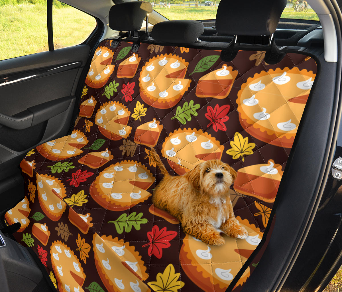 Pie Pattern Print Design A03 Rear Dog Car Seat Cover Hammock