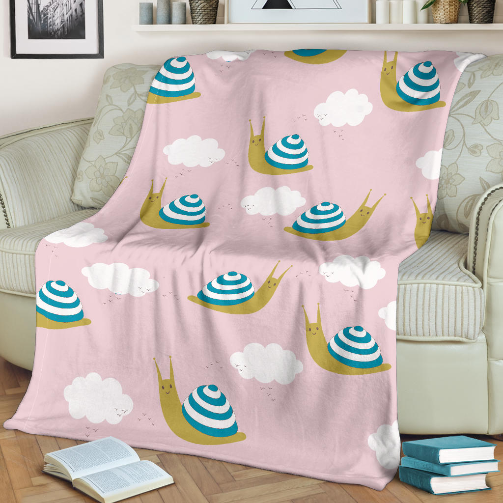 Snail Pattern Print Design 02 Premium Blanket