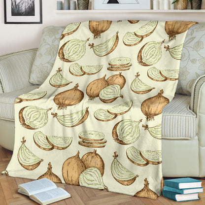 Onion Pattern Print Design A02 Premium Blanket
