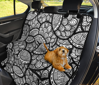 Polynesian Pattern Print Design A01 Rear Dog Car Seat Cover Hammock