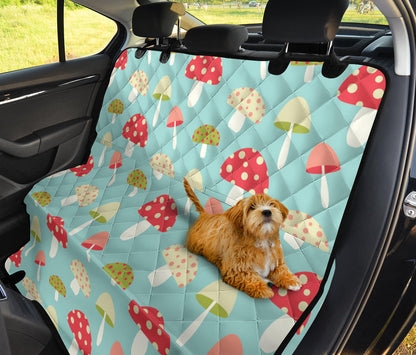 Mushroom Pattern Print Design A01 Rear Dog Car Seat Cover Hammock