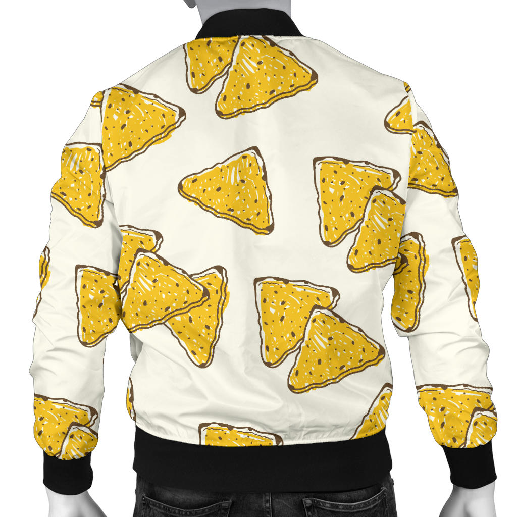 Nachos Pattern Print Design A01 Men Bomber Jacket