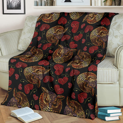 Owl Pattern Print Design A08 Premium Blanket