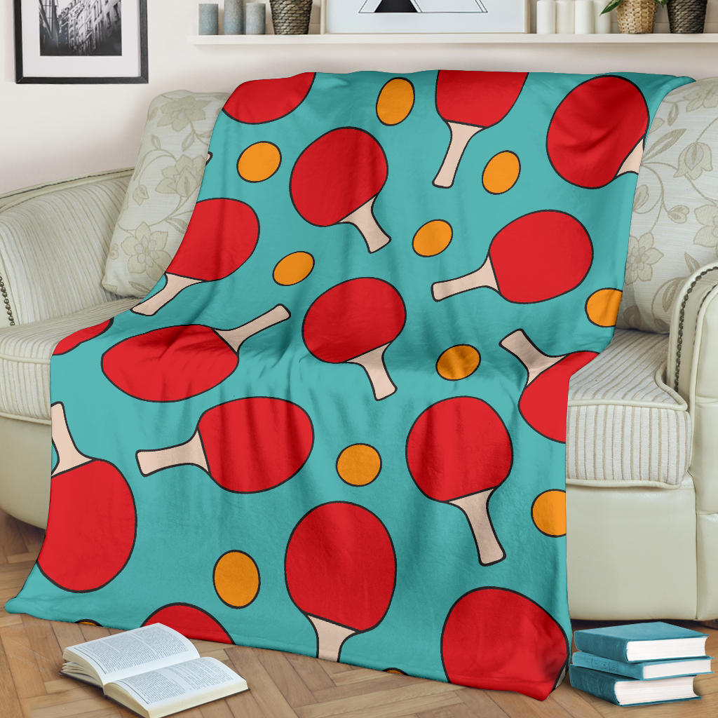Ping Pong Pattern Print Design A01 Premium Blanket
