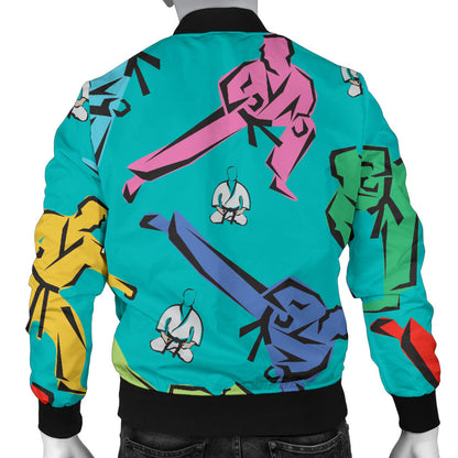 Judo Pattern Print Design 01 Men Bomber Jacket