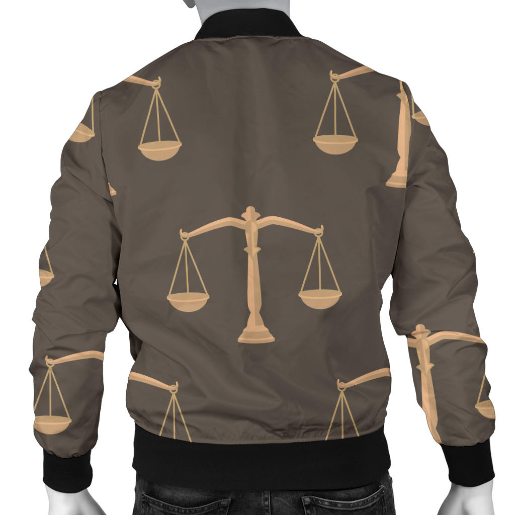 Libra Pattern Print Design 01 Men Bomber Jacket