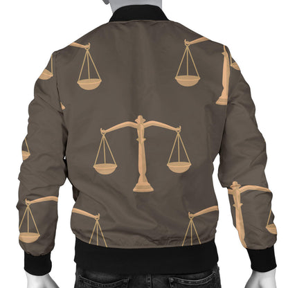 Libra Pattern Print Design 01 Men Bomber Jacket