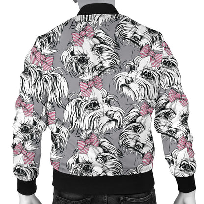 Maltese Pattern Print Design 01 Men Bomber Jacket